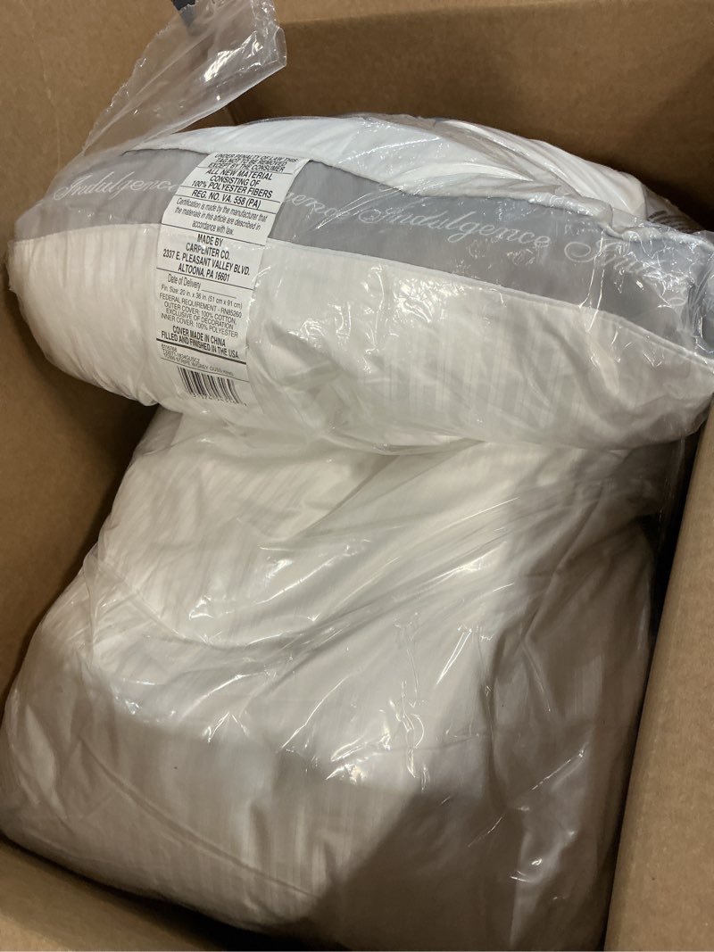 Condition photo showing As Is for indulgence side sleeper pillow by isotonic 36"x20" king king (pack of 1)