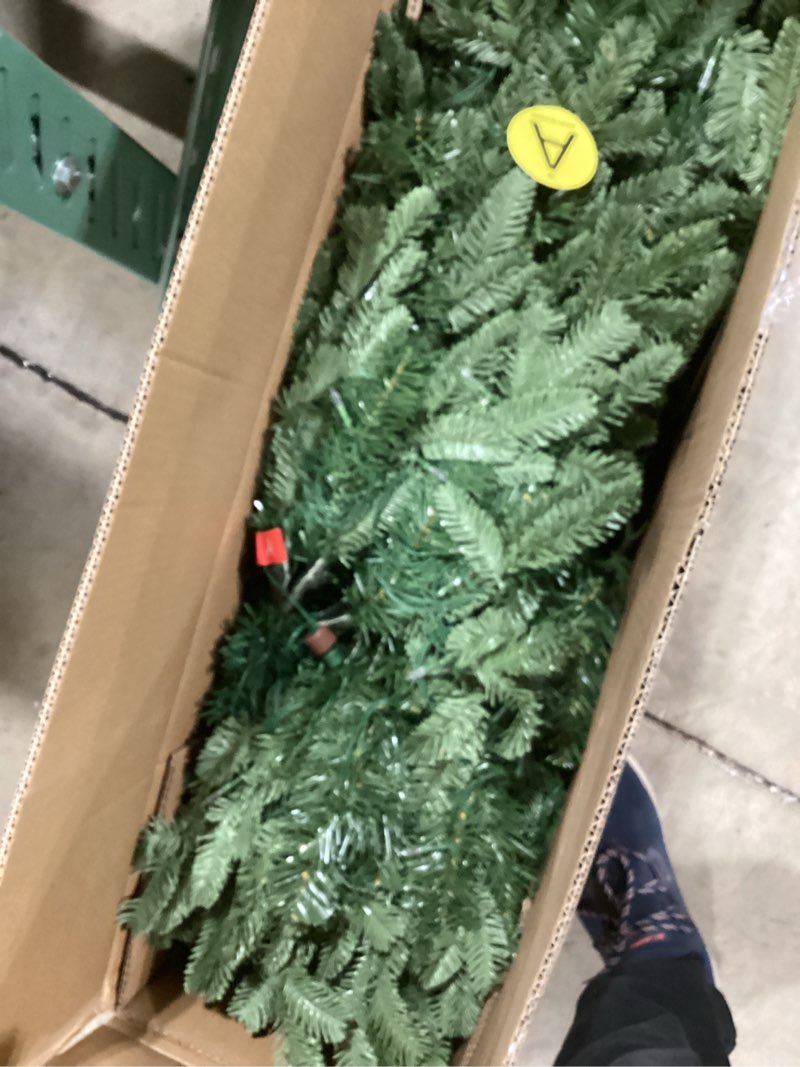 Condition photo showing Good Condition for 6FT Pre-lit Christmas Tree Premium Artificial Fir Remote Control with 400 Warm White & Multi-Color Lights, Hinged/Feel Real/Realistic/Full Fir Dual Color Xmas Tree 6 Feet Outdoor Festive Holiday Dual Color LED Lights Polyethylene 6ft