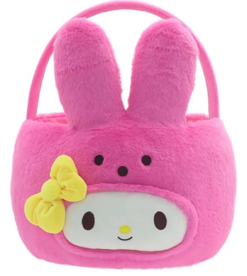 PEEPS Sanrio My Melody Bunny Plush Easter Basket - Pink