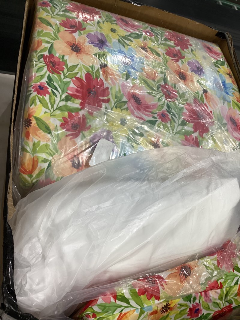 Condition photo showing Good Condition for hoteam 4 set outdoor chair patio cushions 20 x 20 inch deep seat waterproof chair cushions for patio furniture set replacement removable seat and back (floral scrolls) 4 classic