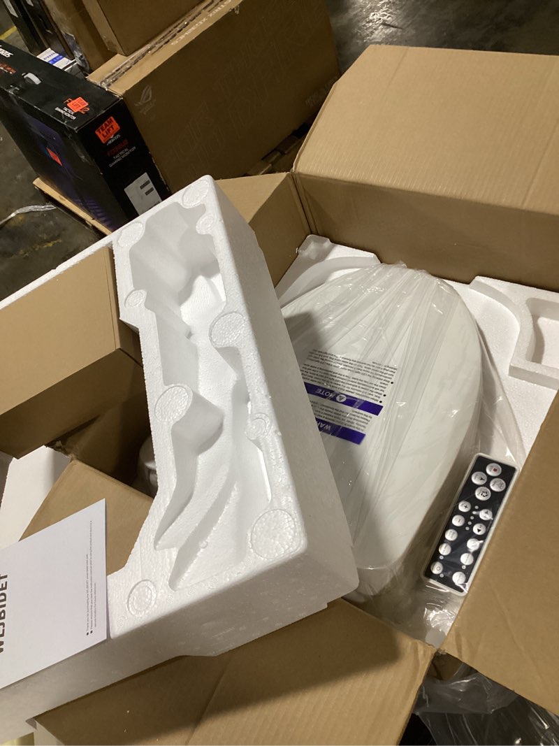 Condition photo showing Good Condition for Smart Bidet Toilet Seat for Oval Toilet, Electric Bidet with Dryer and Warm Water, Heated Toilet Seat, Temperature Adjustable, Side Panel Control