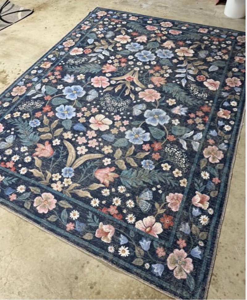 area rug, size unknown 