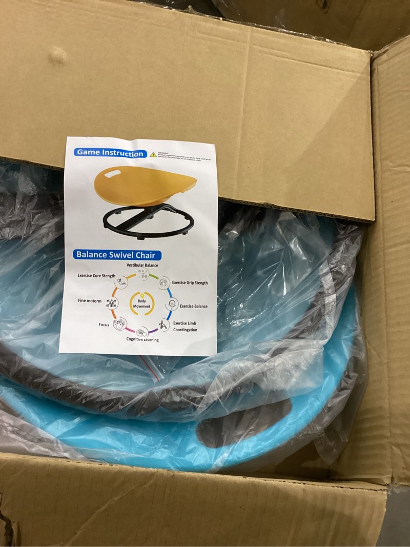 Blue balance swivel chair 