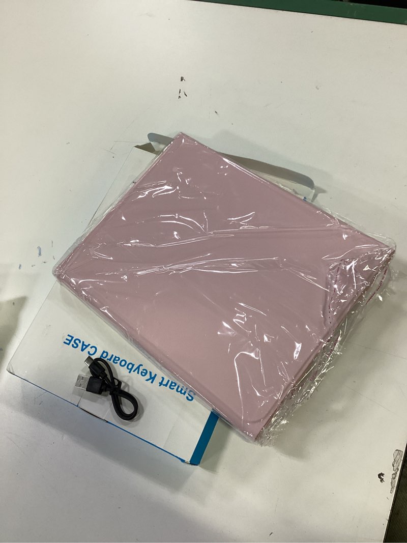 Condition photo showing New/Like New for for iPad 11/10th Generation Case with Keyboard,Detachable Bluetooth Keyboard case for iPad A16 2025 11 inch/10th Gen 2022 10.9’’ with Pencil Holder, Square Keycaps, Pink-w