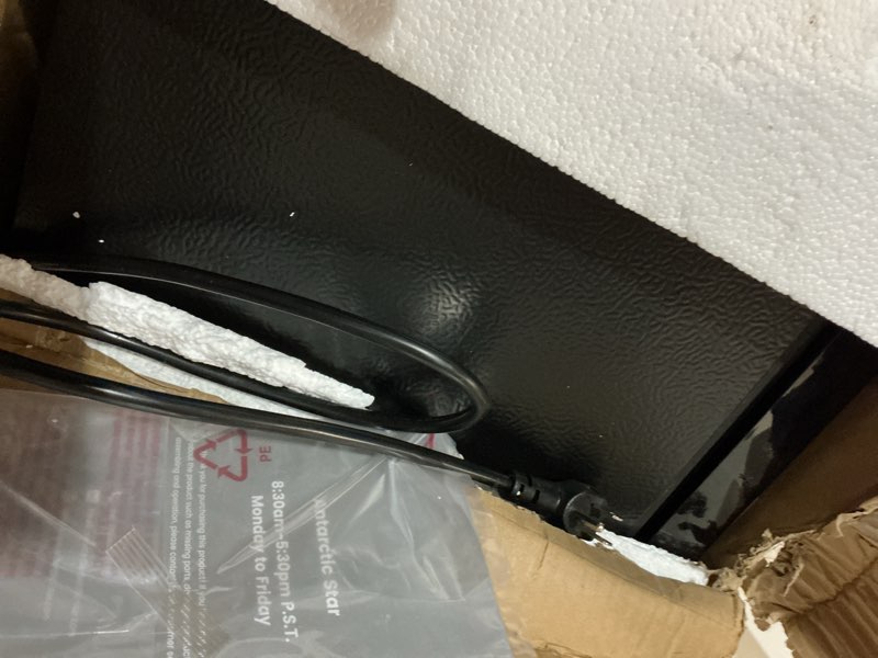 Condition photo showing Good Condition for antarctic star 18l beverage refrigerator cooler 24can, mini fridge with quiet compressor, led light,freestanding small fridge with electronic temperature control for home and bar(40-61 ?) black 0.6cu.ft