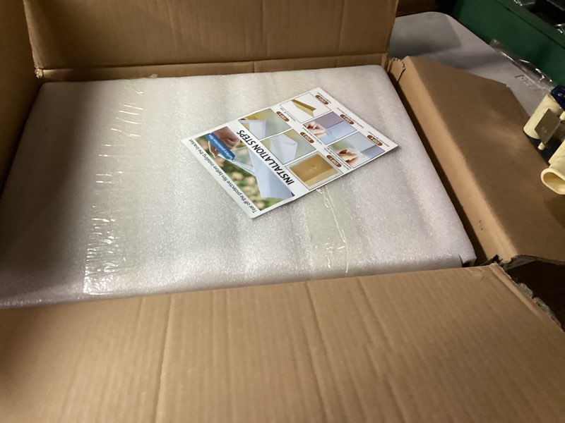 Condition photo showing New/Like New for 5 Pcs Wire Rack Covers, 22x16x2.5 in PVC Wire Shelf Cover for Pantry, Removable Closet Decoration Shelf Liners (Not Wood) for Kitchen Bathroom Office Shelving, Durable Shelves Easy Install 2# Original Wood 22x16x2.5 in