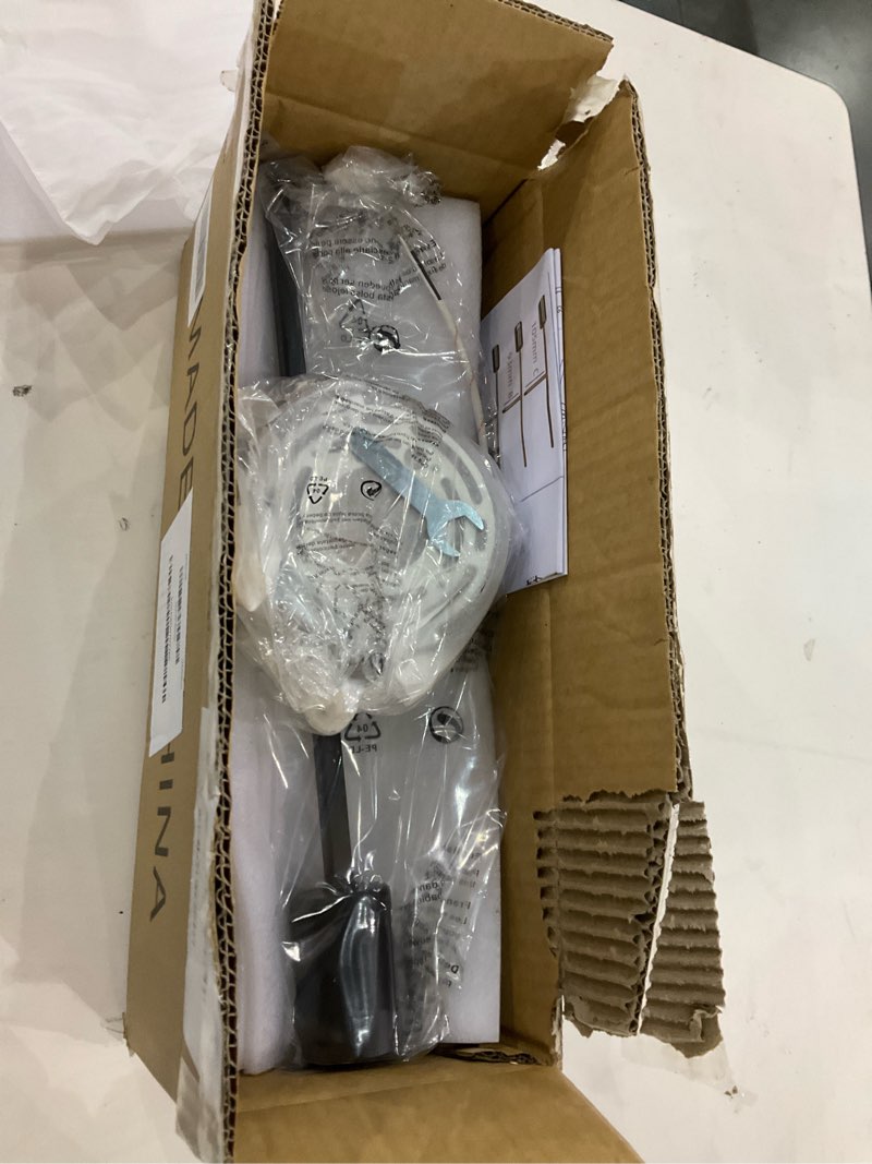 Condition photo showing New/Like New for Sputnik Chandeliers, Modern Semi Flush Mount Ceiling Light with E26 Base, Mid Century Industrial Kitchen Farmhouse Light Fixtures for Bedroom Living Room (Black, Ceiling 6 Lights) Black 6-Light