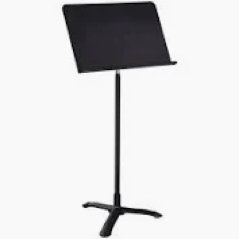 WOTLLA Adjustable Music Stand with Tripod Base, Black