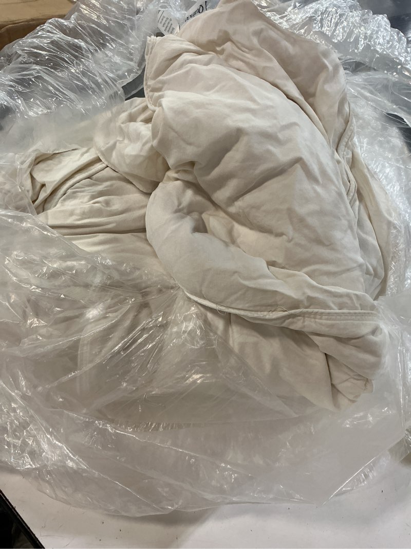 Condition photo showing As Is for premium down duvet insert, king/cal king, down