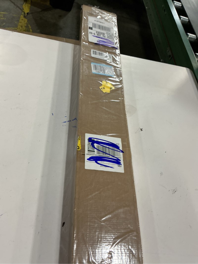 Condition photo showing New/Like New for Cordless Vinyl Mini L Blinds 47" W x 64" H, 1" Slat White Horizontal Windows L Blind for Door, Shades, Camper, Light Filtering, Interiors, Arrive 1/2 Inch Narrower Indoor 47"W x 64"H