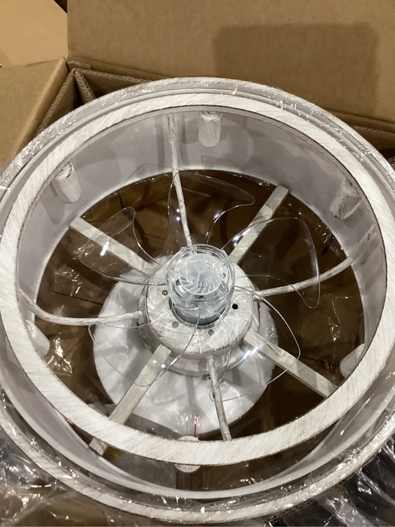 Condition photo showing Good Condition for https://www.bedbathandbeyond.com/lighting-ceiling-fans/16.5-inch-chandelier-caged-ceiling-fan-with-light-and-remote-7-blade-n-a/40946580/product.html