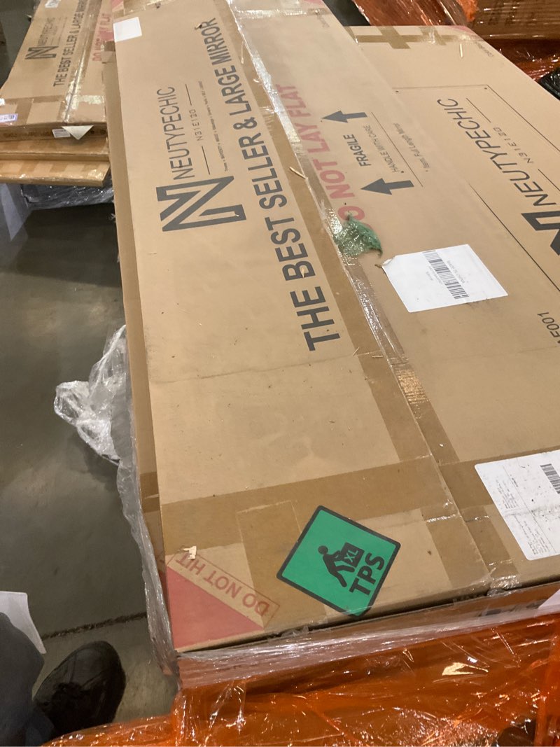 Condition photo showing Good Condition for NicBex Full Length Mirror, 55x16 Aluminum Alloy Frame Large Wall Mirror, Vanity Mirror, Bedroom Mirror, Dressing Mirror, Living Room Mirror,Black