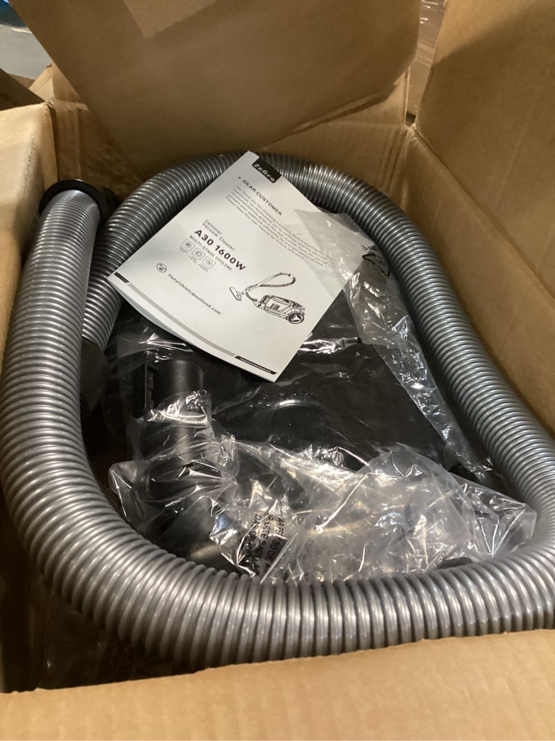 Condition photo showing Good Condition for Zefiro Canister Vacuum Cleaner, 40Kpa 1600W Bagless Vacuum Cleaner,Lightweight Vacuum for Hard Floors, Carpet, Pet Gray