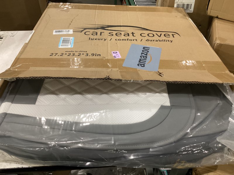 Condition photo showing New/Like New for car seat covers front, car seat covers front seats, 2-pack seat covers for cars, fit most cars beige beige front pair
