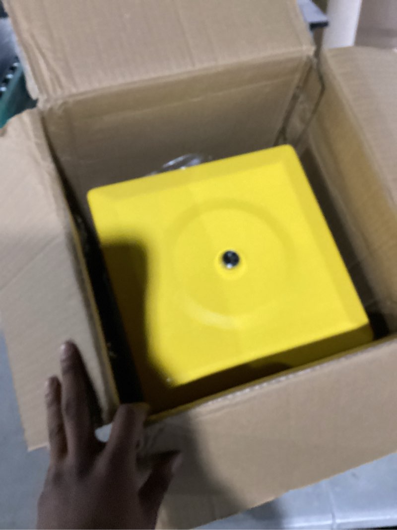 Condition photo showing Good Condition for vevor gumball machine, 21 inch candy vending machine dispenser, 25-cent vending machines for shopping malls, supermarkets, amusement parks, arcades, holds up to 180 1.77in spherical candies 21inch yellow