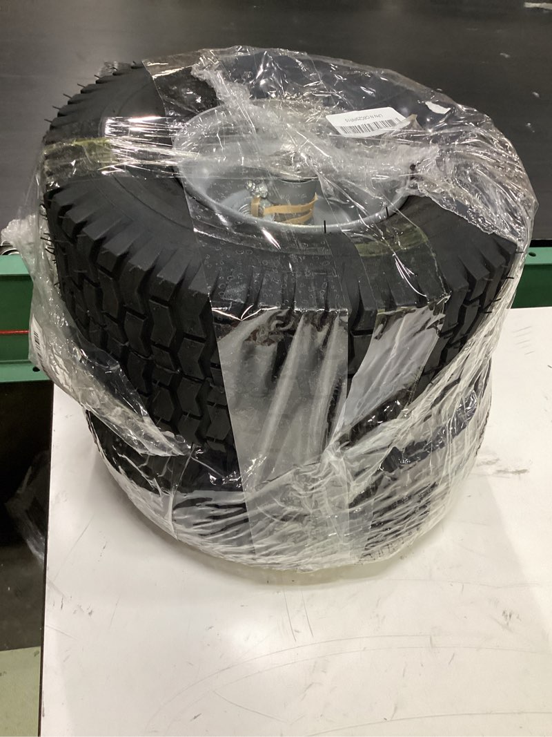 Condition photo showing Good Condition for 15x6.00-6 lawn mower tires, 4 ply tubeless lawn mower tires 15x6x6, front lawn tractor tires, 3” offset hub long with 3/4” bushings garden tire for riding lawn mower by cubesprings - 2pack 15x6.00-6 tubeless-2pack