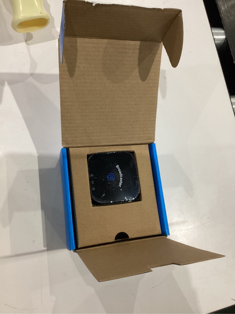 Condition photo showing As Is for homespot ba210 v2 auracast bluetooth transmitter, lc3, aptx lossless, aptx hd, optical & 3.5mm inputs, compatible with galaxy buds 2 pro, buds 3, jy300 jm320, hearing aids and bluetooth headphones