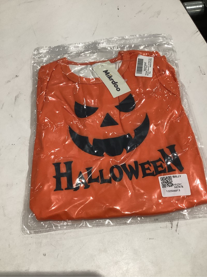 Condition photo showing New/Like New for The Children's Place Baby and Toddler, Halloween Pumpkin Pajamas, Cotton