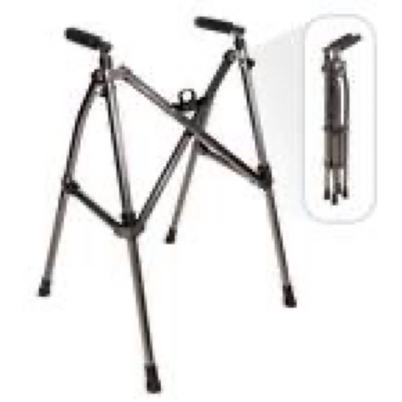 Wonder Walker Lite, Lightweight Folding Walker for Seniors in Black Walnut