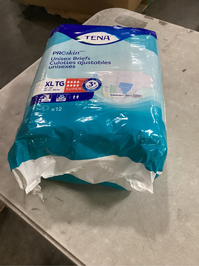 Condition photo showing New/Like New for tena proskin unisex incontinence adult diapers  maximum absorbency  xlarge  12 count