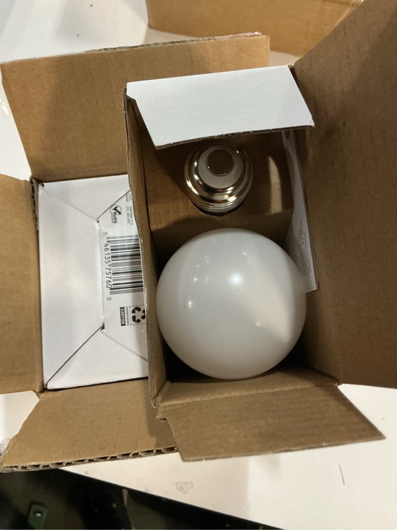 Condition photo showing New/Like New for sylvania smart light bulb, bluetooth mesh led bulb, compatible with alexa & google home, a19, 60w equivalent, e26, rgbw full color & adjustable white [2022 model] (pack of 1, 4 count total) full color 4 count (pack of 1) bluetooth (a19)