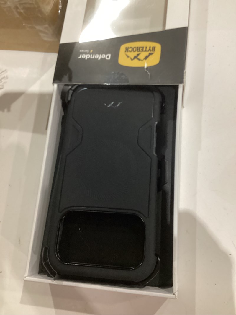 Condition photo showing As Is for for iPhone 17 Pro Max Case 6.9" with Belt Clip Holster,Compatible with MagSafe,Anti-Drop,Shockproof,Heavy Duty Protection,w/Screen Protector,with 360°Rotating Kickstand,Black iPhone 17 Pro Max Case Black