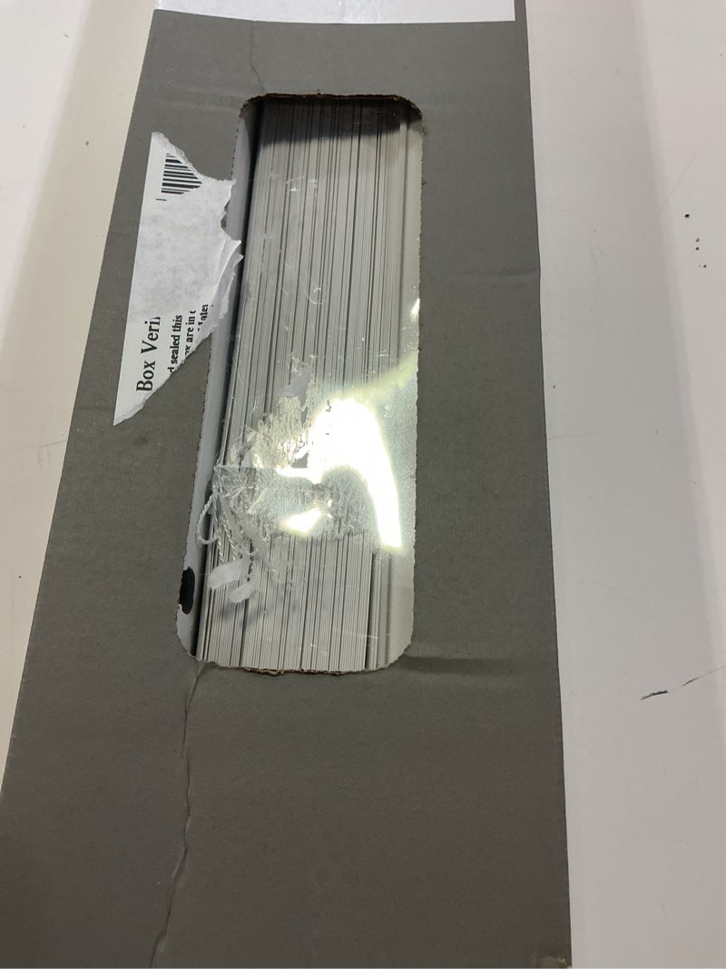 Condition photo showing Good Condition for mainstays 1" cordless room darkening vinyl blinds, white, 32"w x 64"l