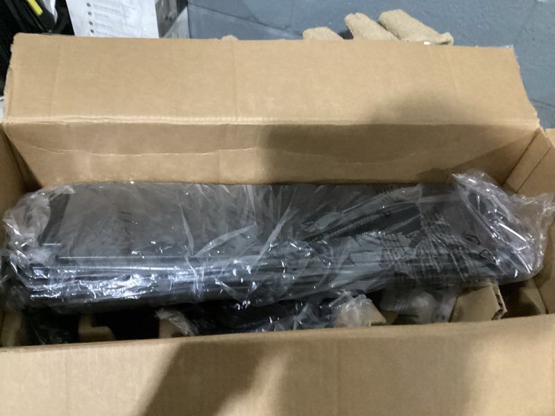 Condition photo showing New/Like New for harbor breeze greystone easy2hang 52-in matte black with matte blades uncovered outdoor downrod or flush mount ceiling fan without light and wall control included 6 -blade
