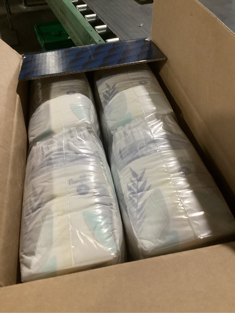 Condition photo showing Good Condition for Pampers Pure Protection Baby Diapers, Size 2 (12-18 lbs), 120 Count, Up to 100% Leakproof, Premium Plant-Based Skin Protection, Hypoallergenic Soft Diapers
