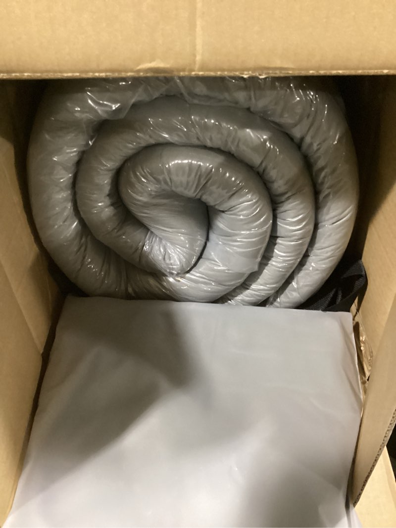 Condition photo showing New/Like New for MAXYOYO Japanese Floor Mattress Futon Mattress, 4" Thicken Tatami Mat Sleeping Pad Foldable Roll Up Mat Boys Girls Dormitory Pad Kids Floor Lounger Pillow Bed, Charcoal Grey, Queen Size Charcoal Grey Queen