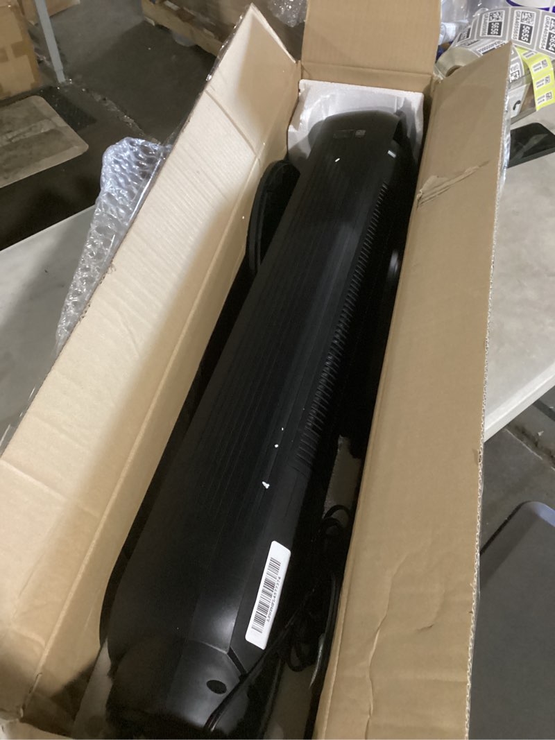 Condition photo showing Good Condition for dreo tower fan for bedroom, 2026 upgraded dc motor, 28ft/s high velocity, 20db ultra quiet standing fan, 8 speeds 4 modes, 90° oscillating bladeless fan for indoors, floor fans with remote, black
