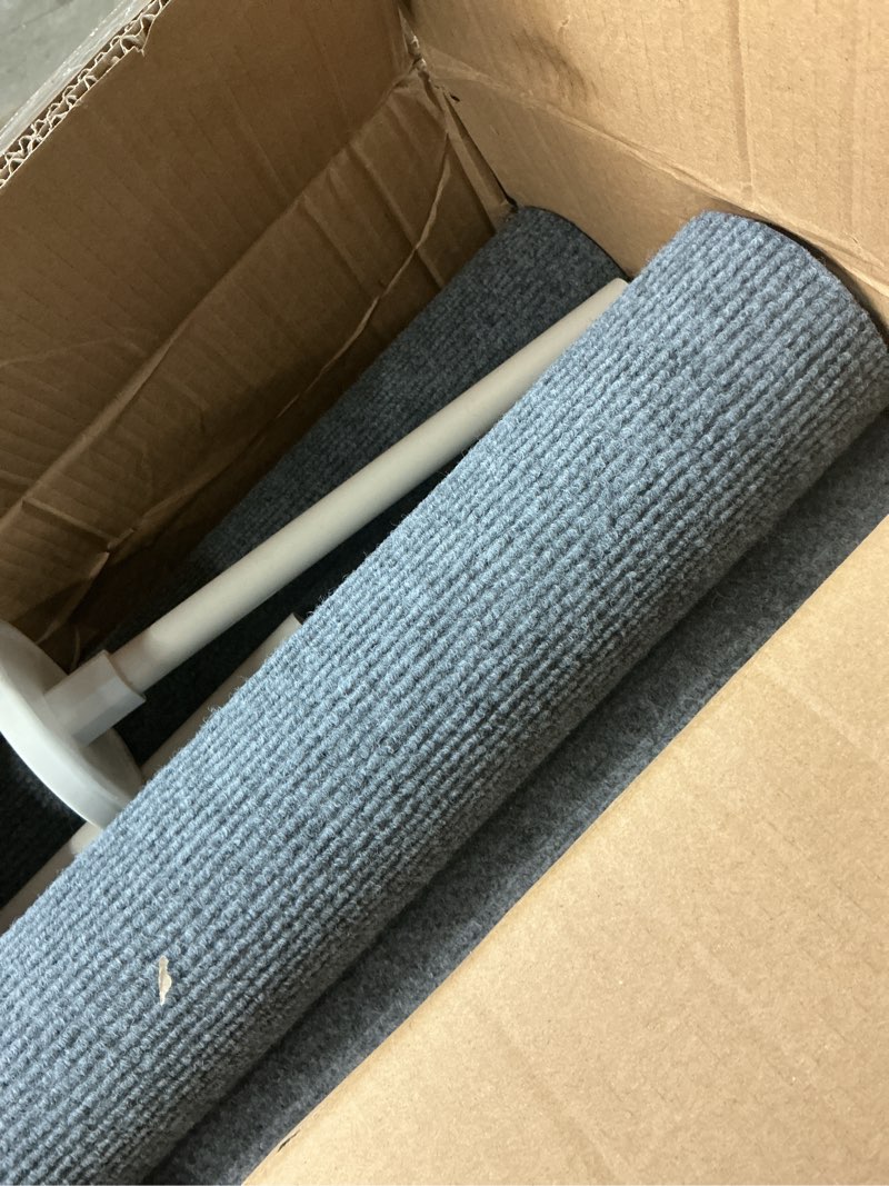 Condition photo showing As Is for PawHut Floor-to-Ceiling Cat Tree Cat Climbing Tower with Sisal-Covered Scratching Posts Natural Cat 