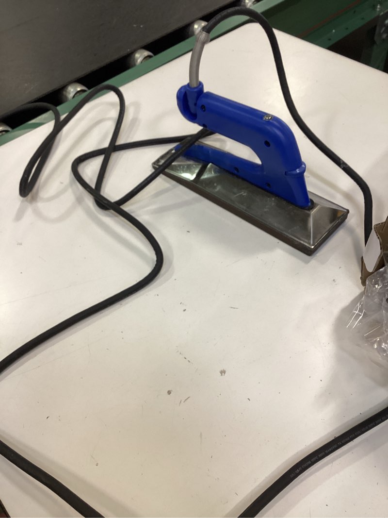 Condition photo showing As Is for Capitol 110400 Heat-Bond Seaming Iron, Blue/Silver