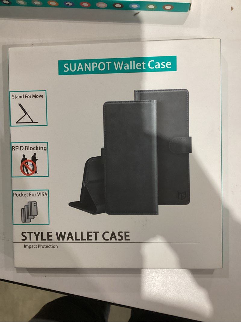 Condition photo showing New/Like New for SUANPOT for Google Pixel 5A 5G with RFID Blocking Wallet case Credit Card Holder,Flip Book PU Leather Phone case Shockproof Cover Cellphone Women Men for Google Pixel5A case Wallet (Wine Red)