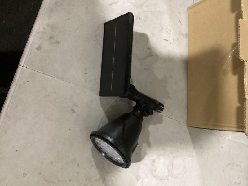 Condition photo showing Good Condition for solar spot lights outdoor, 800 lumens bright solar lights