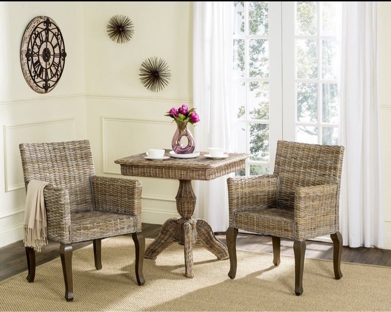 SAFAVIEH Home Collection Armando Natural Wicker Dining Chair
