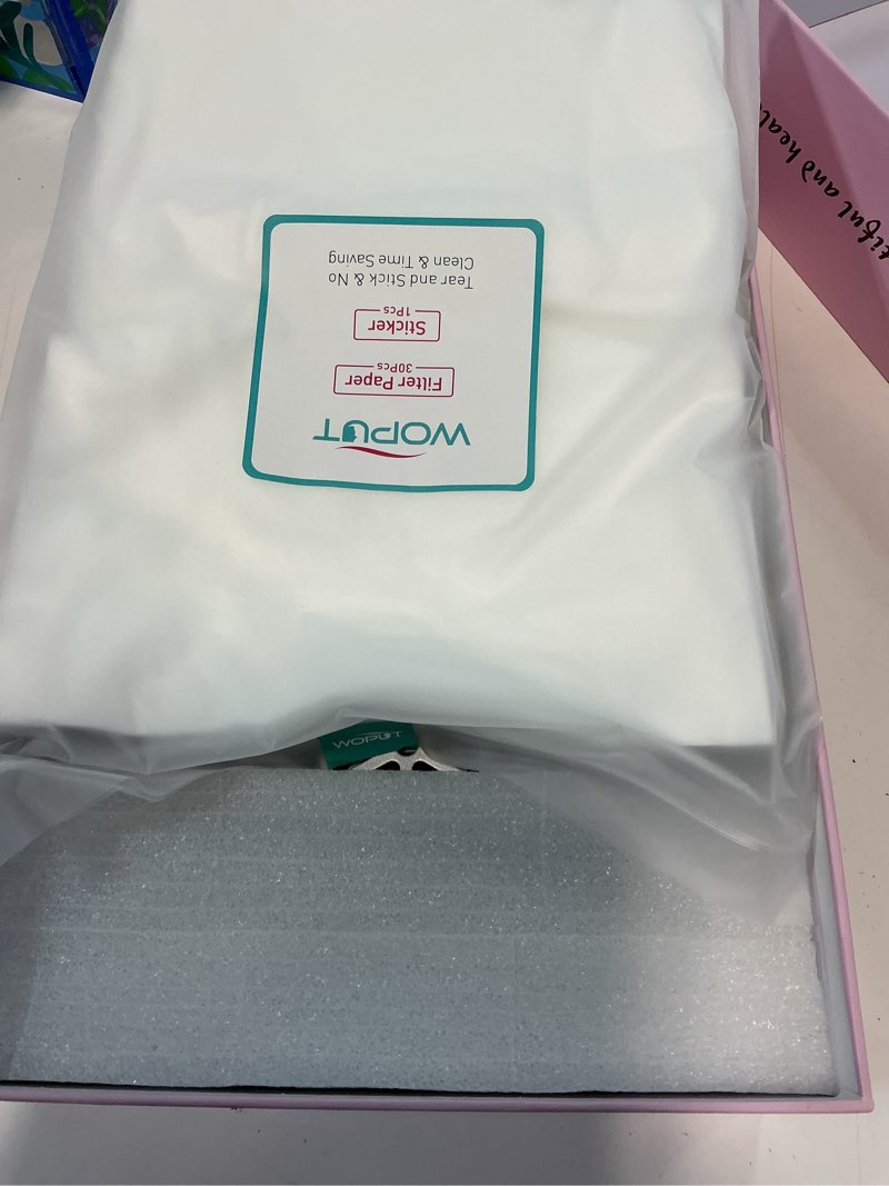 Condition photo showing New/Like New for nail dust collector, 1600pa professional nail vacuum dust collector fan with filter papers (30 pcs) for acrylic nail polishing & manicure at nail salon & home - white