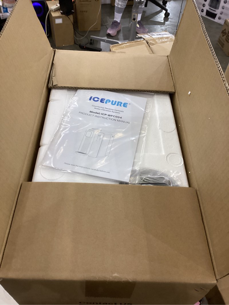 Condition photo showing New/Like New for ICEPURE ICP-WFC004 Countertop Reverse Osmosis System, Instant Hot Water Dispenser, 3-Stage RO Water Filter, 3:1 Pure to Drain, Water Purifier for Home, 4 Temperature Options, No Installation Required