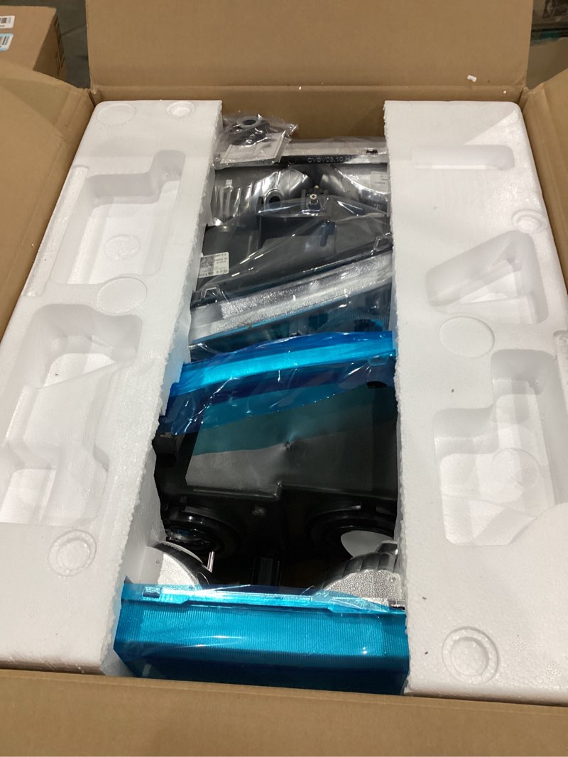 Condition photo showing Good Condition for pair headlight assembly compatible with 2003-2006 chevy silverado 1500 2500 3500 1500 hd 2500 hd avalanche 1500 2500 w/o factory cladding chrome housing amber reflector(w/o bulbs) a-chrome housing amber reflector waterproof upgrade