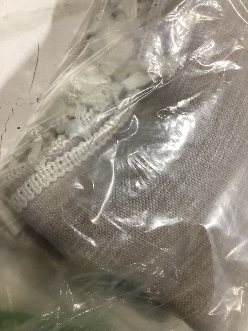 Condition photo showing Good Condition for jinchan Linen Curtains for Living Room Bedroom Light Filtering Semi Sheer Curtains Boho Farmhouse French Country Cottage Core Decor Window Drapes Back Tab 84 Inch Length Laced Beige 50"W x 84"L (Pack of 2) Laced Beige