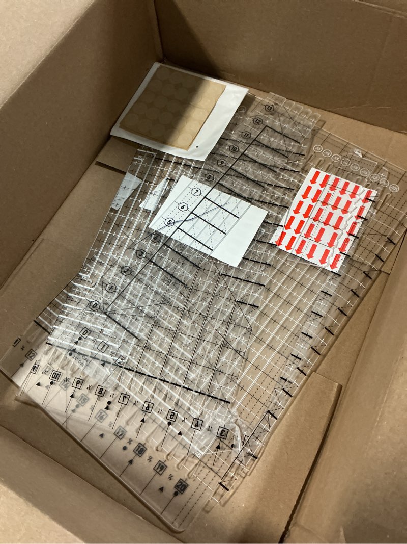 Condition photo showing As Is for creative grids quilt ruler 6-1/2in x 12-1/2in - cgr612