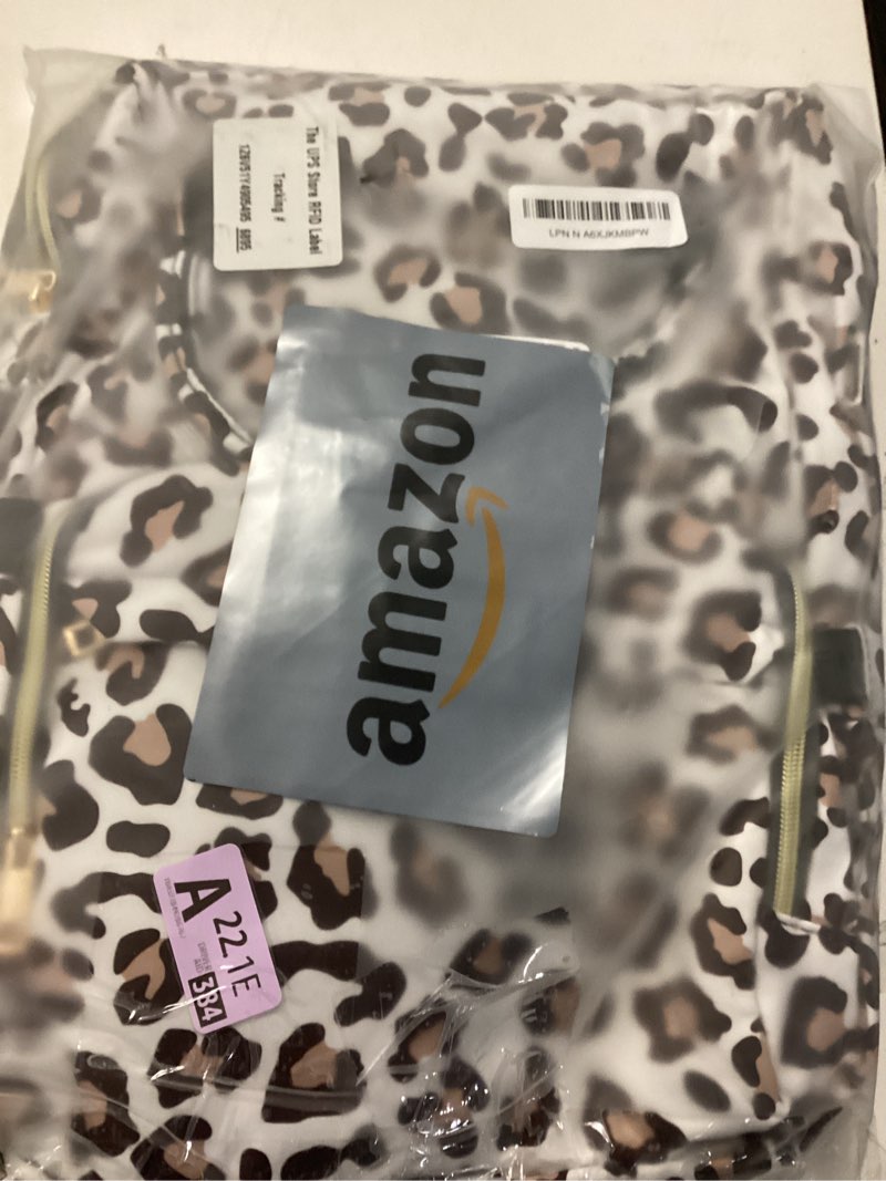Condition photo showing Good Condition for Leopard Lunch Backpack for Women, Insulated Cooler Work Business Laptop Backpacks Girls School Backpack College Bookbags