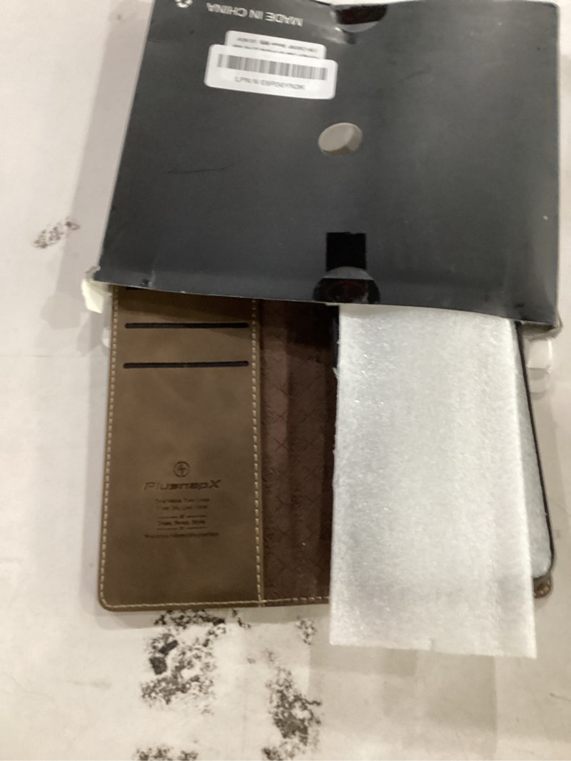 Condition photo showing Good Condition for for iphone 12 pro max 2-in-1 detachable wallet case, brown | compatible with magsafe, magnetic, rfid blocking card holder, shockproof, kickstand, wireless charging, pu leather flip cover