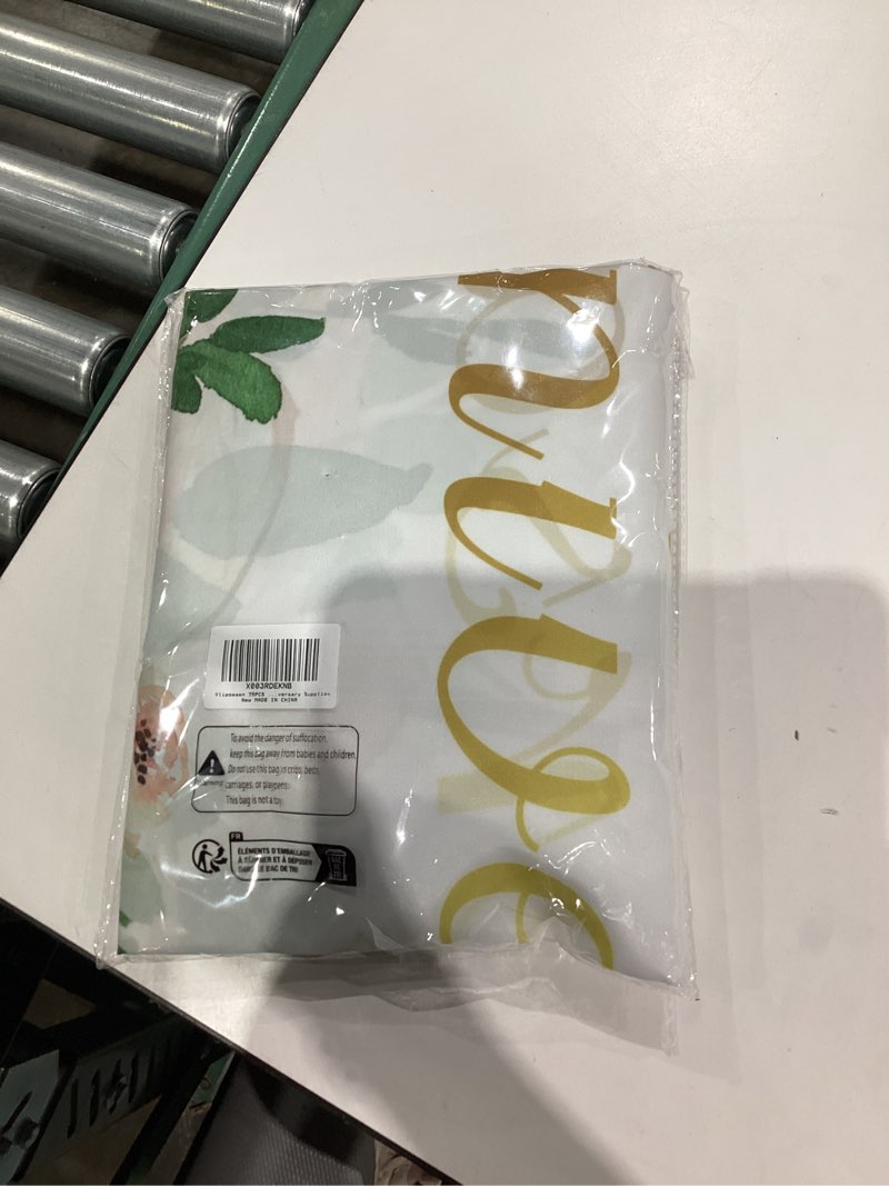 Condition photo showing New/Like New for Vlipoeasn 79PCS 50th Wedding Anniversary Decorations - Peony Flower Elegant White Banner, Green Apricot White Gold Confetti Balloons Arch - Surprise for Parents