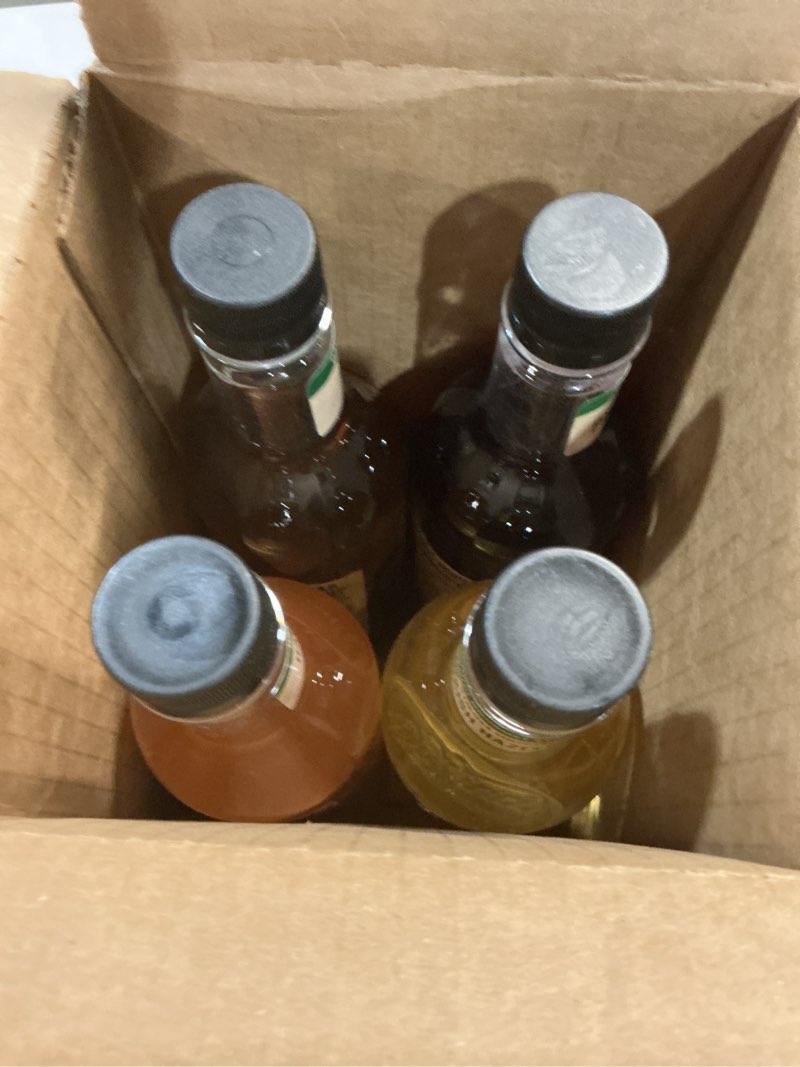 Condition photo showing New/Like New for (best before 05/12/2026) davinci gourmet naturals syrup, variety pack - hawaiian salted caramel, madagascar vanilla, pacific northwest raspberry, turkish hazelnut (pack of 4)
