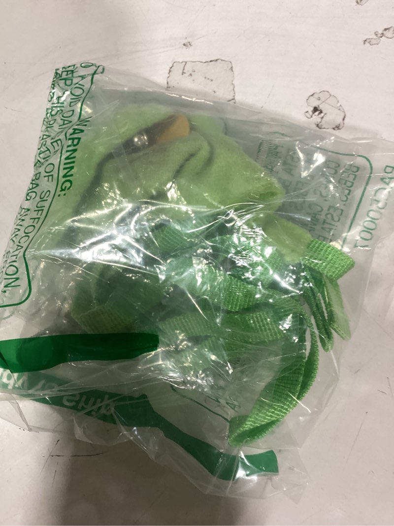 Condition photo showing New/Like New for hedgehog leash and harness clothes accessories, dinosaur shaped harness leash for training playing, hamster clothes for ferret guinea pig hamster, hedgehog accessories, guinea pig outfits (green)