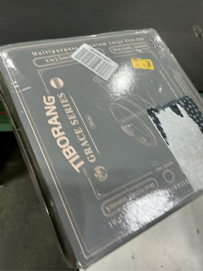 Condition photo showing New/Like New for tiborang 8 in 1 multipurpose 11 inch 5 quart heat indicator nonstick deep frying pan with glass lid, stay-cool handle, steamed grid, pfoa-free,dishwasher&oven safe,works with all stovetops (black)