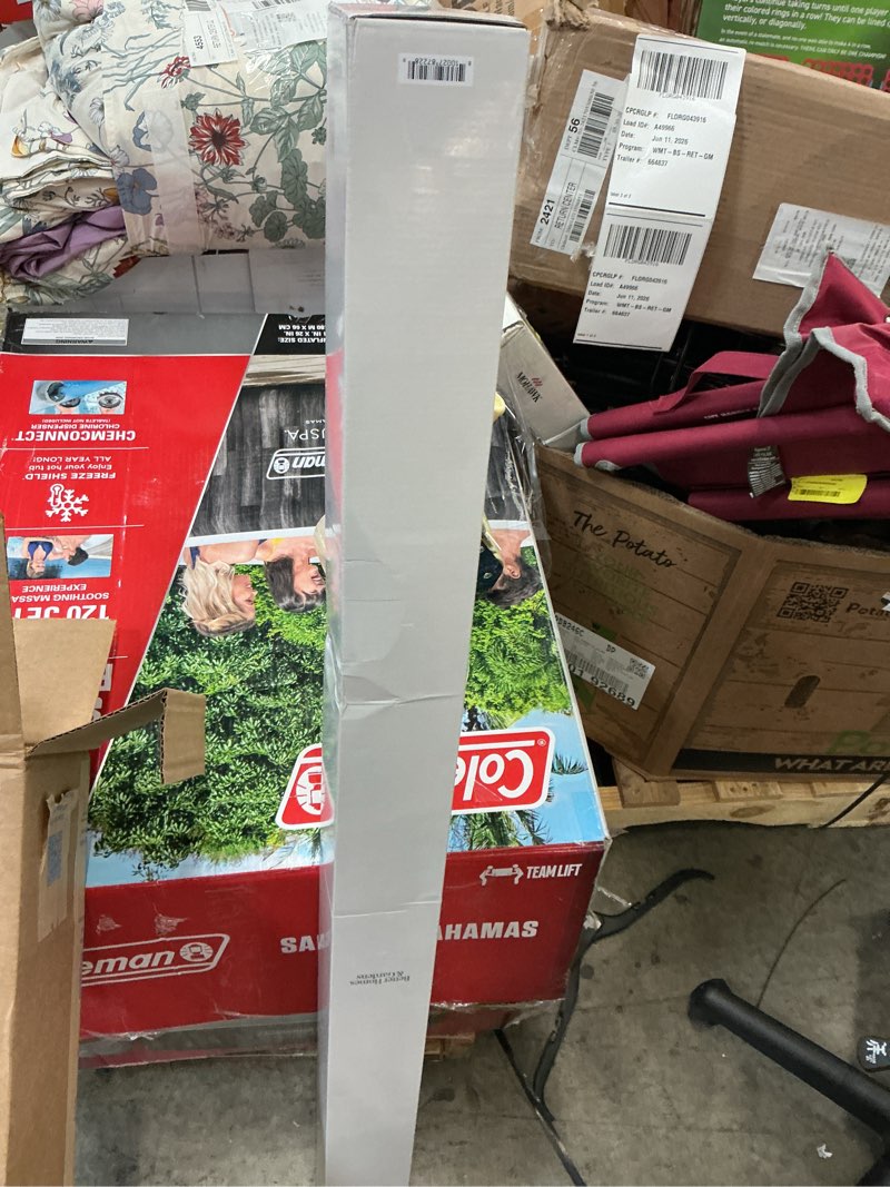 Condition photo showing New/Like New for better homes & gardens 1” metal ball single curtain rod, oil rubbed bronze, 42-120”