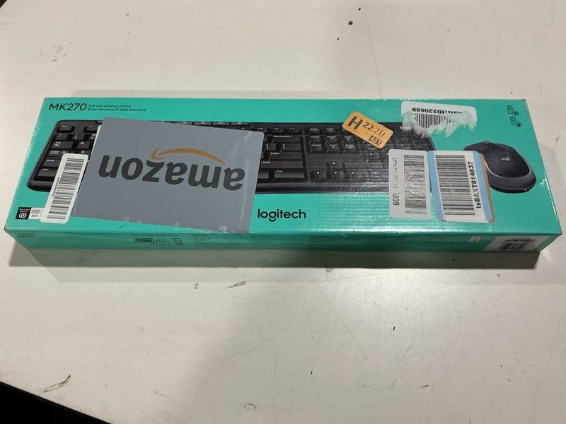 Condition photo showing Good Condition for Logitech MK270 Wireless Keyboard and Mouse Combo for Windows, 2.4 GHz, 8 Multimedia Keys, PC, Laptop, Wireless Keyboard Compact Mouse Combo - Black Black 1 Pack Combo