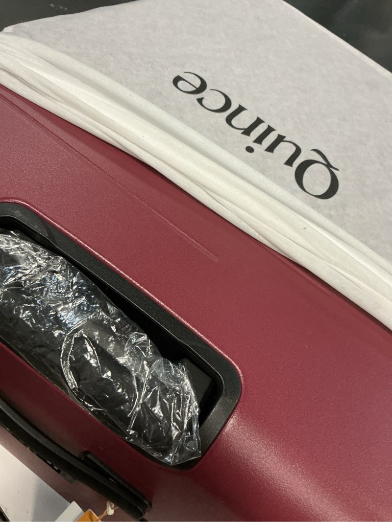 Condition photo showing Good Condition for (Similar 26 inch x 18) Romswi Expandable 26\" Medium Checked Luggage,Checked-Medium Hardshell Suitcase with Double Spinner Wheels for 20% More Space, Lightweight Hardside Luggage, Scratch-Resistant & YKK Zipper Black Black Single (26\")